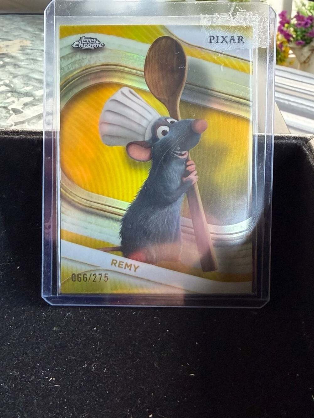 2025 Topps Chrome Disney Pixar Remy #117 Serial Numbered 066/275